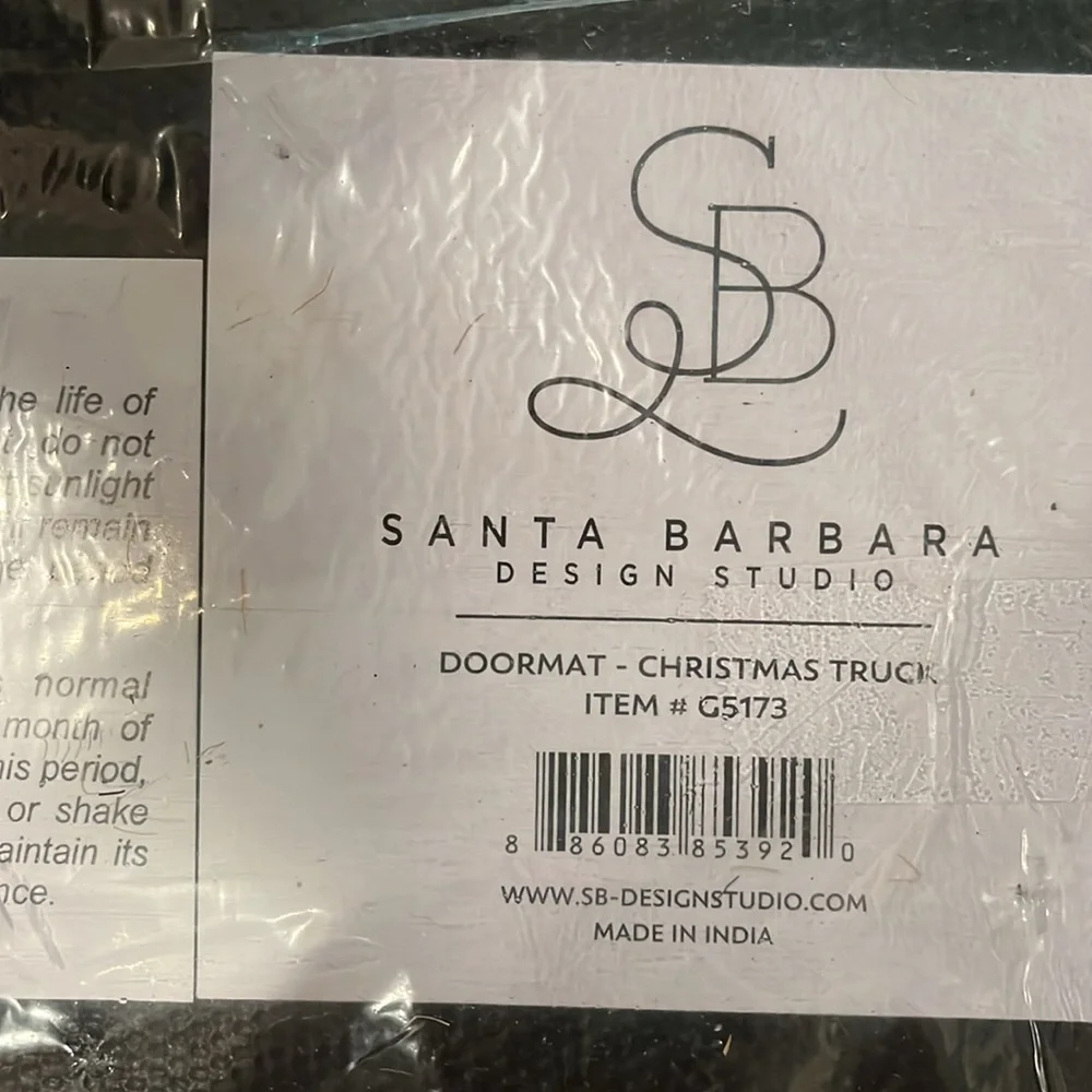 New Coir Doormat - Christmas Truck/NWT